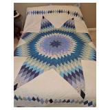 King size quilt. Hand made and hand quilted. Gorgeous!