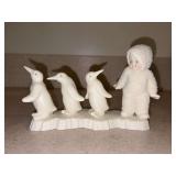 Dept. 56 Snowbabies “Walk Like A Penguin” porcelain figurine in original box - 6-1/4” long x 5” tall