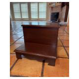 Set of cherry finish bedside/pet steps - 19 x 20-1/2 x 15-1/2 tall