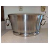 COSTCO satin finish chrome ice bucket…..18 x 15-1/4 x 8-3/4” tall