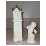 Dept. 56 Snowbabies “Countdown To Christmas” porcelain figurine in original box - 4” and 7-1/4” tall