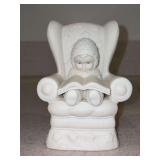 2002 Dept. 56 Snowbabies “I’ll Read The Story” porcelain figurine in original box - 5” tall