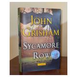 Autographed (John Grisham) hardback first edition of “Sycamore Row” - with dust jacket (there is small spot on inside back cover)