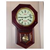 1986 Coca-Cola 30-Day Regulator Clock encase in walnut with a cherry finish (no key - untested)