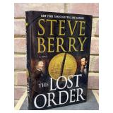 Signed first edition hardback copies of “The Lost Order” by Steve Berry…..includes dust jacket