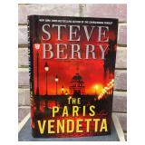 Signed first edition hardback copy of “The Paris Vendetta” by Steve Berry…..includes dust jacket