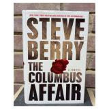 Signed first edition hardback copy of “The Columbus Affair” by Steve Berry…..includes dust jacket
