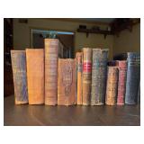 Great grouping of old Biblical books. These are great for decorating purposes.