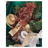 (3) Totes full of Christmas decor (see all pics)