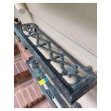 Decorative wrought iron shelf - needs cleaned from hanging outside - 24 long x 6-1/4 deep