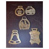 Grouping of (5) pieces of horse brass