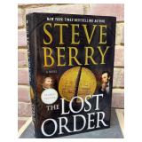 Signed first edition hardback copies of “The Lost Order” by Steve Berry…..includes dust jacket