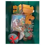 (5) Totes full of Christmas decor (see all pics)