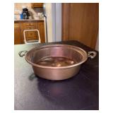Vintage copper escargot pan, which can also be used as an egg poacher….does have dents