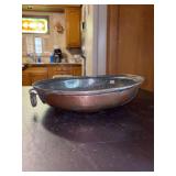 Turkish Copper and Tin Colander…..14”D - does show wear