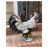 Composite material rooster outdoor decor…..16-1/2” tall