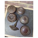Grouping of vintage decorative doorknobs
