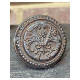 Antique Corbin Ornate Bronze Floral Door Knob