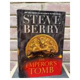 Signed first edition hardback copies of “The Emperor’s Tomb” by Steve Berry…..includes dust jacket and promo photo