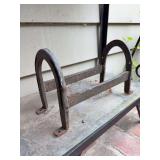 Vintage Wrought Iron Horse Shoe Boot Scraper - 12-1/2 long x 7” tall