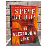 Signed first edition hardback copies of “The Alexandria Link” by Steve Berry…..includes dust jacket and promo photo