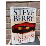 Signed first edition hardback copies of “The Lincoln Myth” by Steve Berry…..includes dust jacket and promo photo….dust jacket is crinkled along top edge