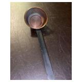 Vintage Copper Ladle w/Long Black Metal Hanging Handle…..13-3/4” long