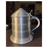 Vintage Aluminum Beer Stein Shaped Ice Bucket- Made in Hong-Kong - approx. 10-1/4” tall