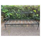 Wrought iron sofa - needs cushions - 71-1/2 x 22-1/2 x 35 tall overall