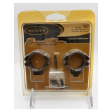 WEAVER Grand Slam 1' Medium Black Dovetail Steel Scope Rings / 49202