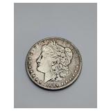 United States 1884 Morgan Silver Dollar. Weighs 26 grams.