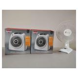 2 Vornado Room Heaters, 1 Wexford 3 speed fan. Untested
