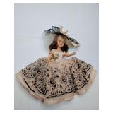 Collectible vintage doll, likely from the Nancy Ann Storybook "All Time Hit Parade" series or a similar line from the 1950s.     The doll features hard plastic construction, moveable arms, and "sleep