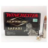 WINCHESTER SUPREME SAFARI 416 Rigby 400gr NOSLER PARTITON 20RD Ammo / S41RSLSP