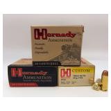 Three HORNADY CUSTOM 10mm AUTO 180gr XTP 20RD Ammo / 9126