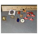 Grouping of lapel pins or tie tacks