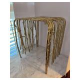 NEW with tags Portofino Home Gold Tone Branch Design Stool - 14-3/4 x 13-3/4 x 17-3/4” tall - original cost was $119.99
