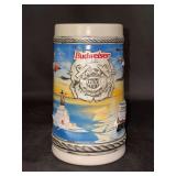 NIB Budweiser Military Series Coast Guard Stein with COA