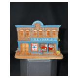 Miniature Lilliput Lane "See the USA in Your Chevrolet" dealership collectible building in original box - #0242 - with COA and Deed