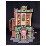 NIB Dept. 56 porcelain light up Hard Rock Cafe Snow Village in original box - 8-3/4” tall