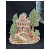 NIB LilliPut Lane American Landmarks Collection Retired “Falls Mill” by artist Ray Day - 5” tall - box is bent - original price marked $150