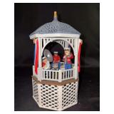 Dept. 56 porcelain Heritage Village Collection “Celebrate America Stars and Stripes Forever” Gazebo Music Box - in original box - in working condition - original price marked $50