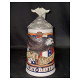 NIB Harley Davidson Soar with the Eagles Collectors Series  “Live To Ride, Ride To Live” 1998 Annual Edition Stein - with COA - #10605/20000