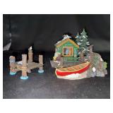 Dept. 56 porcelain Village Accessories “The Dockhouse” in original box
