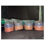 Grouping of (12) new rolls of Americana wide garland - each roll is 9 feet (3 yards) in length - great addition for those upcoming July 4th celebrations