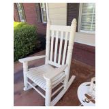 Wooden porch rocker by 31” x 47” with the seat height inches matches lot number 168