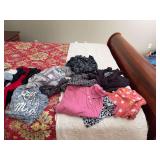 Large and extra large pajama sets with a few shirts