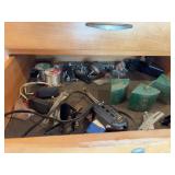 Three drawers of miscellaneous shop items