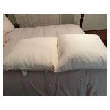 Two euro pillows- real down feathered