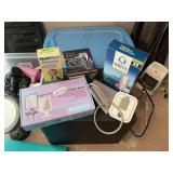 Group of miscellaneous bathroom and health supplies